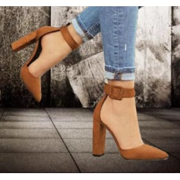 Fashion Ladies High Heels Female Zapatos Mujer Pointed Toe Pumps Women Shoes Woman Party Ankle Strap Pump Summer Sandals 789