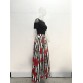 Plus Size Two Pieces Casual Maxi Pattern Floral Dress 