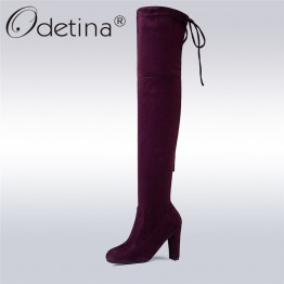 Fashion Leather High Heels Women's Over The Knee Boots