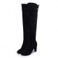 Plus Size Fashion Winter Thigh High Boots Faux Suede Leather